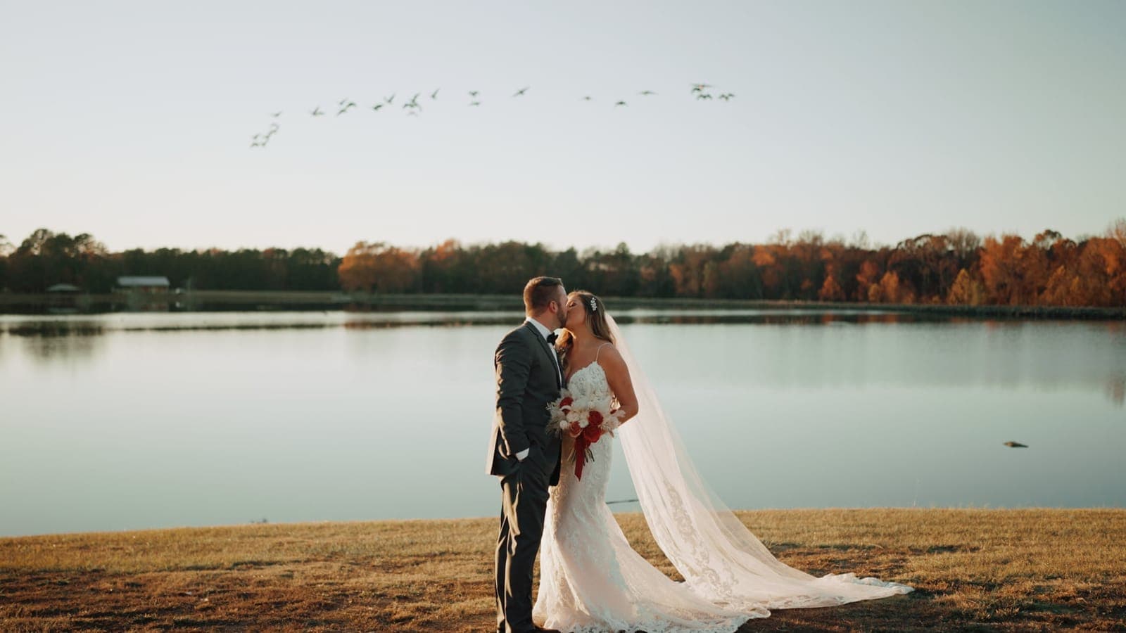 Erin and Travis at The Barn at Fawn Hollow
