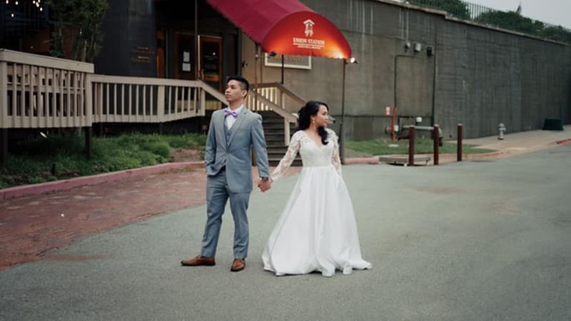 Film still — Grace + Gio // Cathedral of St Andrew