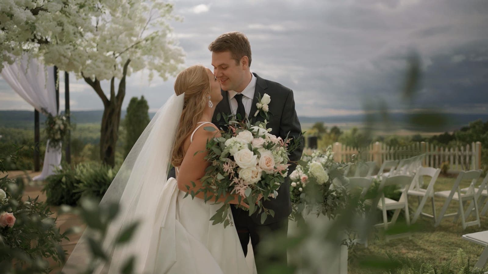 Allie and Brian at Angelo's Garden