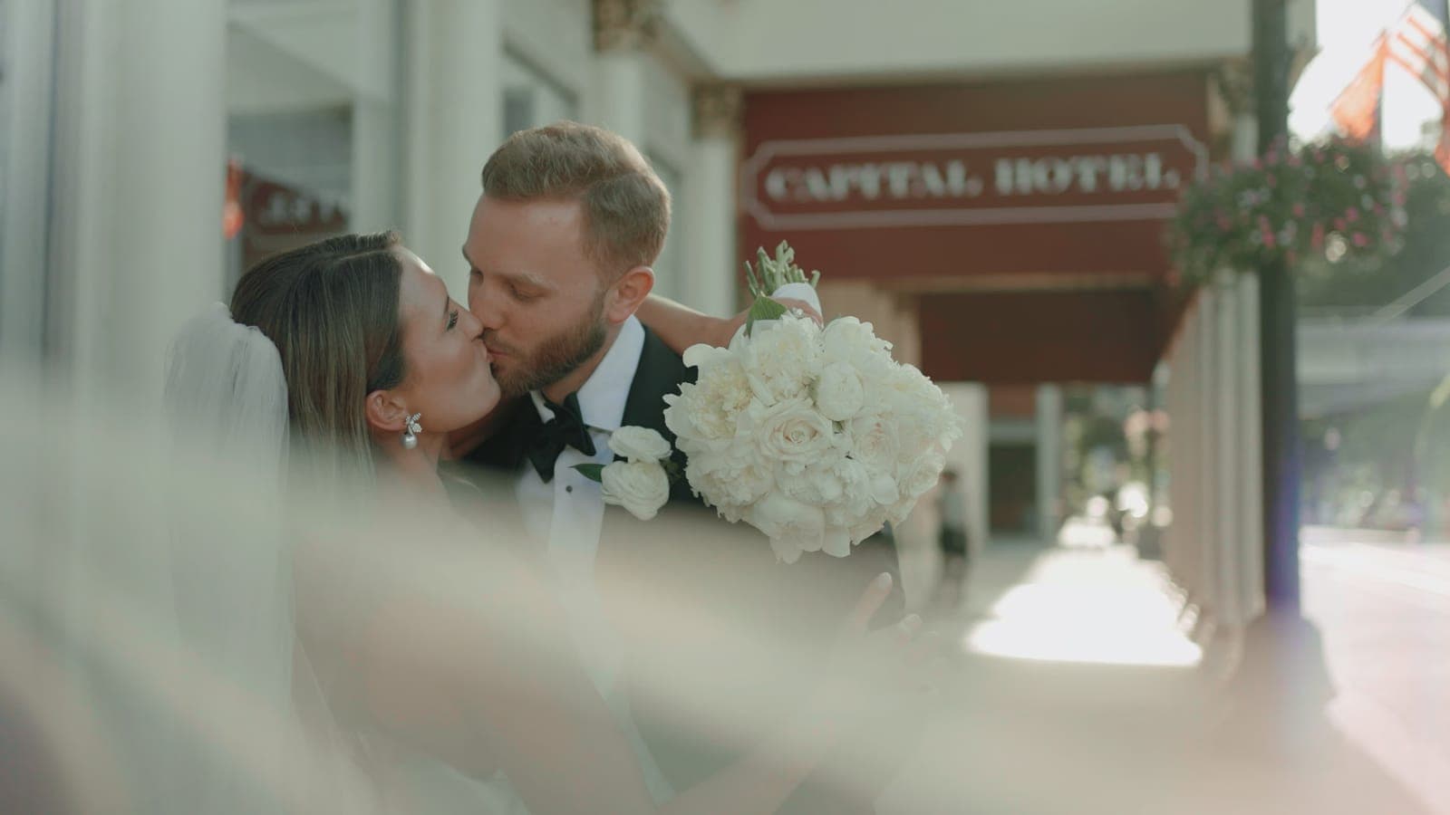 Paige and Austin at the Capital Hotel
